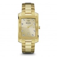 Gents Yellowlow Rect Champagne Dial