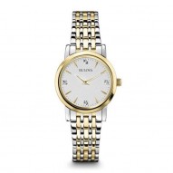 Ladies Stainless Steel Yellow Tt Rd Wht Dial 4R