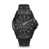 Gents Black Ion-Plate Stainless Steel Rd Black D