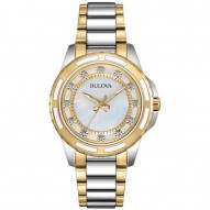 Ladies Stainless Steel Gold Tone Mop 12 Rd Dia