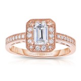 Rm1318ers-14k Rose Gold Semi Mount Engagement Ring From The Pink About It Collection