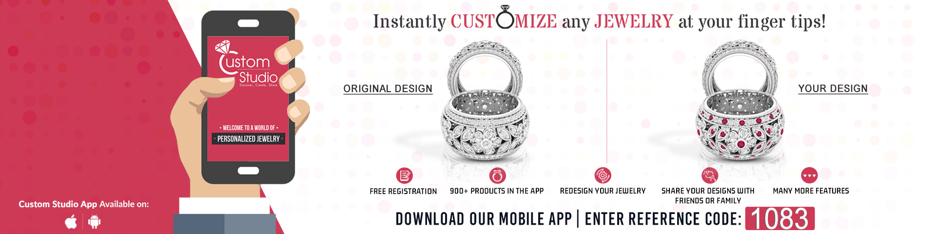 Download our Custom Desing App!