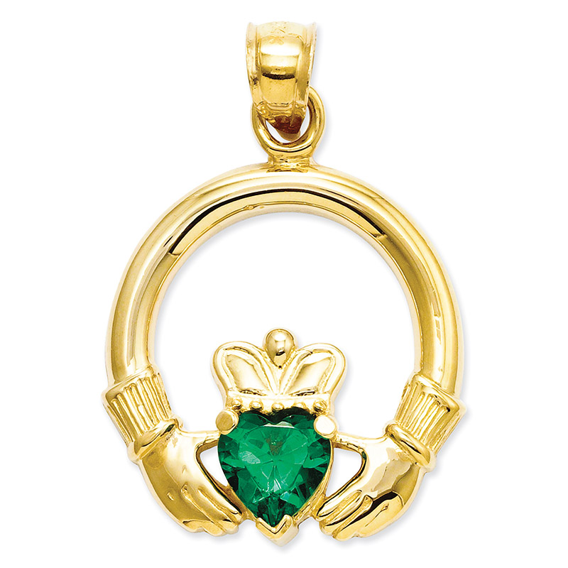 Gold Claddagh Charm