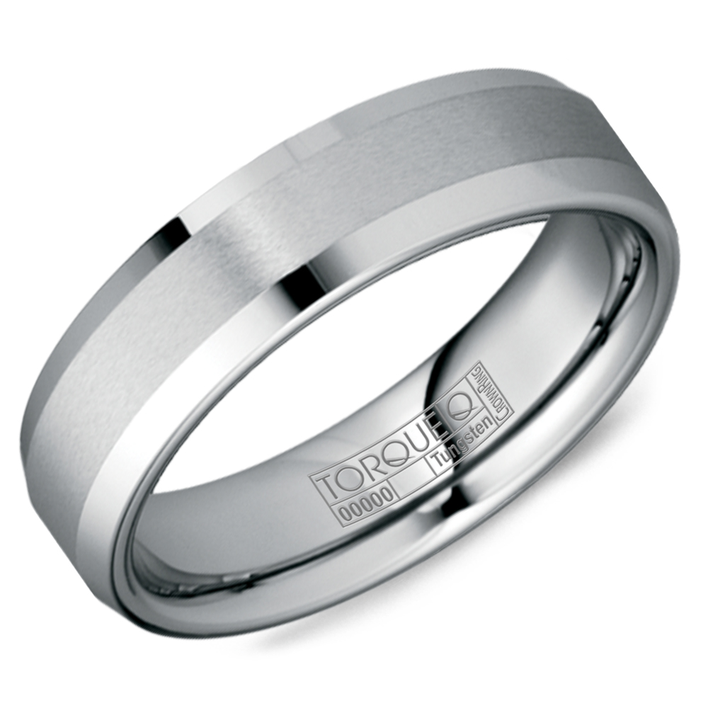 A Tungsten Torque Band With A Brushed Finish. - TU-0510